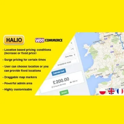Halio: WooCommerce Taxi Booking Plugin - Imagen 1