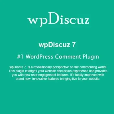 wpDiscuz – #1 WordPress Comment Plugin