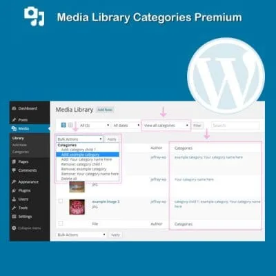 Media Library Categories Premium - Imagen 1