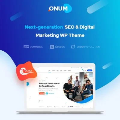Onum – SEO & Marketing Elementor WordPress Theme - Imagen 1