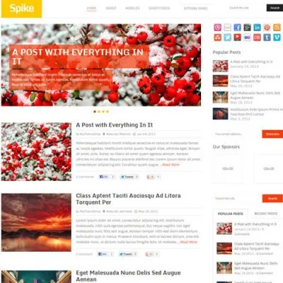MyThemeShop Spike WordPress Theme - Imagen 1