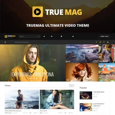 True Mag – WordPress Theme for Video and Magazine - Imagen 1