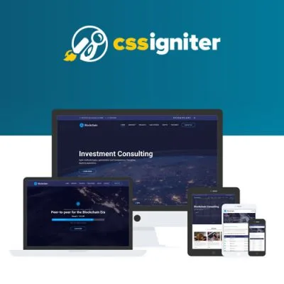 CSS Igniter Blockchain WordPress Theme - Imagen 1