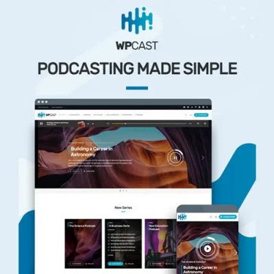 Wpcast – Audio Podcast WordPress Theme - Imagen 1