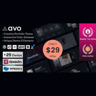 Avo – Creative Portfolio & Agency WordPress Theme - Imagen 1