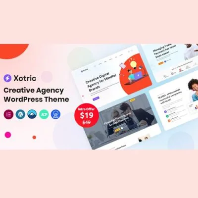 Xotric – Creative Agency WordPress Theme + RTL - Imagen 1