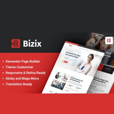 Bizix – Corporate and Business WordPress Theme - Imagen 1