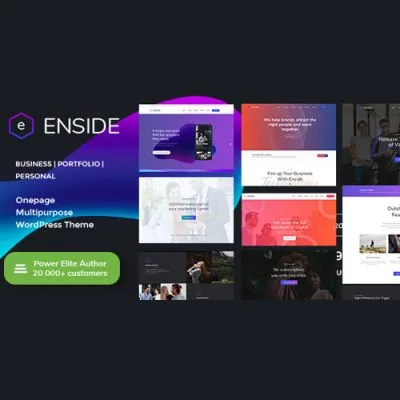 Enside – Multipurpose Onepage Landing Page WordPress Theme - Imagen 1
