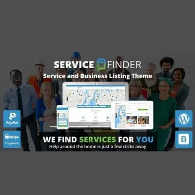Service Finder – Provider and Business Listing WordPress Theme - Imagen 1