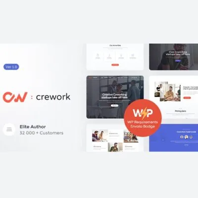 Crework | Coworking and Creative Space WordPress Theme - Imagen 1