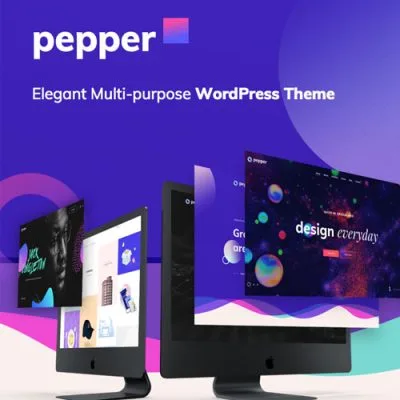Pepper – Elegent Multi Purpose WordPress Theme - Imagen 1