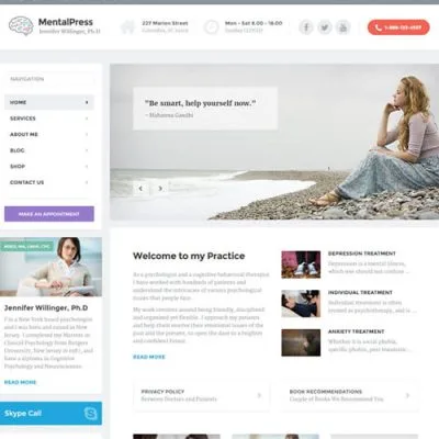 MentalPress – WP Theme for your Medical or Psychology Website.