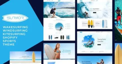 Surfor – Windsurfing Sports Responsive Shopify Theme