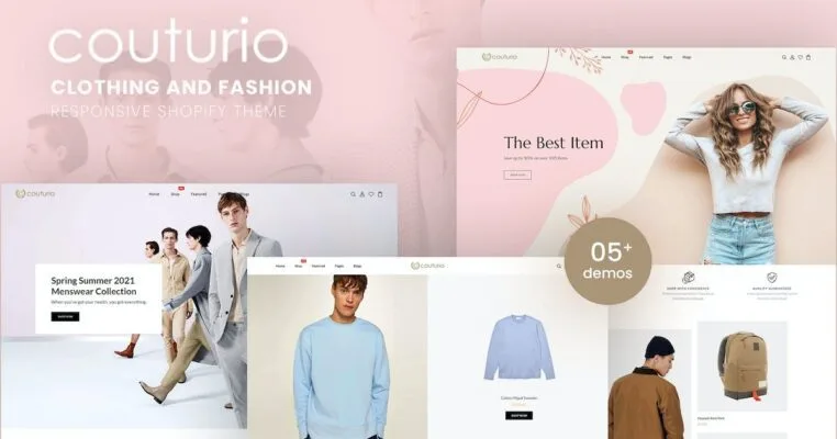 Couturio – Clothing & Fashion Responsive Shopify Theme - Imagen 1