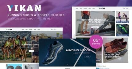 Yikan – Running Shoes & Sports Clothes Shopify Theme