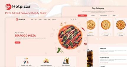 HotPizza – Pizza & Food Delivery Shopify Store