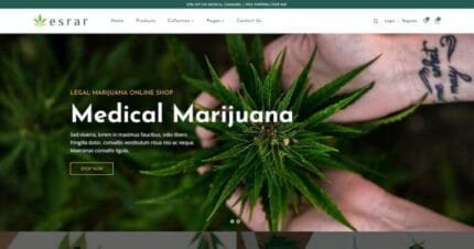 Esrar – Medical Cannabis Shopify Theme